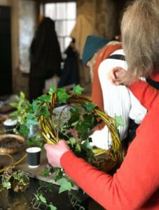 Winter Wonder retreat - Willow & dried flower wreaths and decorations