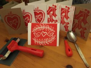 Winter Wonder retreat - Lino printing with Nicki Bradwell